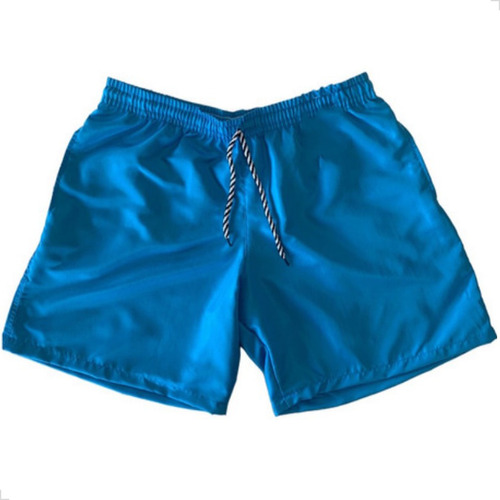 Shorts Tactel/dryfit Elástico Bolsos Com Cordão Praia 