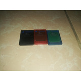 3 Memory Card Para Video Juego Play Station 2 Orig (de Uso) 