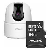 Imou Cámara Ta22cn-plus-64 Ranger 2mp Con Microsd 64gb Y Letrero Disuasivo Ip Domo Motorizado Wifi H.265 Autotracking Detección De Humanos Modo Privacidad Micrófono Y Bocina Integrada Ta22cn 3.6mm 