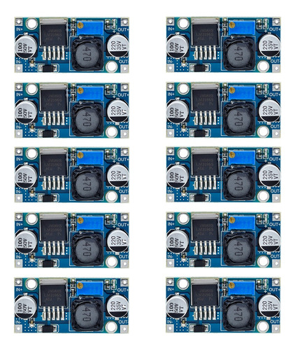 10 Pzas Regulador De Voltaje Dc-dc Lm2596 Ajustable 1.25-30v