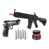 Marcadora Hk 416 Y Beretta 92a1 Con Co2 Y Bbs Airsoft Xtr C