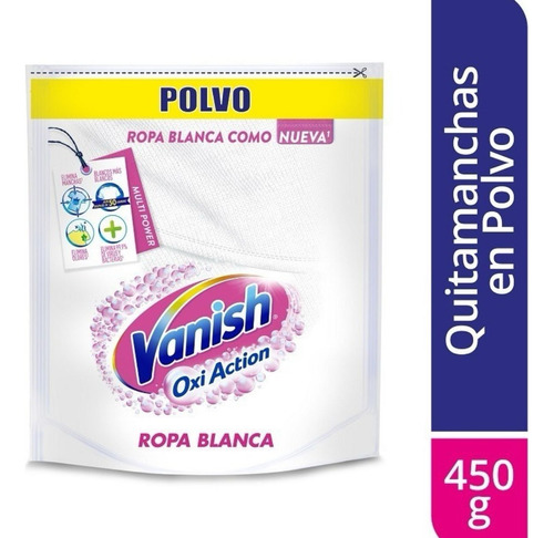 Vanish Quitamanchas En Polvo Ropa Blanca 450gr