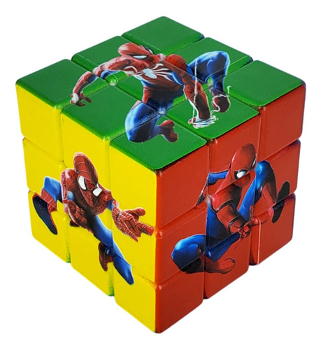 Cubo Spiderman Rubik 3x3 Juguete Destreza Hombre Araña Juego