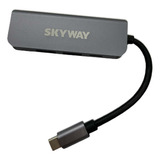 Hub 4 En 1 Tipo C A Hdmi 4k 2 Usb 3.0 Y C Gm-6081 Skyway