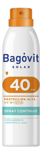 Bagóvit Protector Solar Spray Continuo Fps40 Piel Sensible