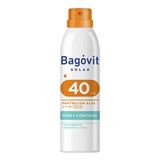 Bagóvit Protector Solar Spray Continuo Fps40 Piel Sensible