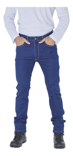Pantalón Jean Pampero Elastizado Slim Fit Con Lycra 38 Al 60
