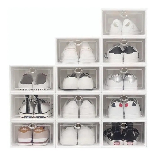 Cajas Organizadora De Zapatos Zapatera 12 Cajones Apilables