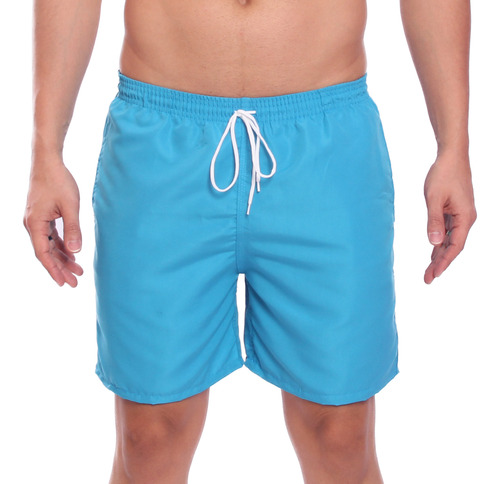 Short Masculino Liso Bermuda Tactel Treino Academia