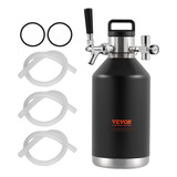 Vevor Growler Mini Beer Keg Draft Beer,doble Capa128 Oz