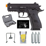 Pistola Co2 P226x-5 Full Metal Gbb + Kit + Alvo Javali + Gp