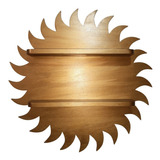 Repisa/estante Decorativo De Madera Sol Dorado 66 Cm