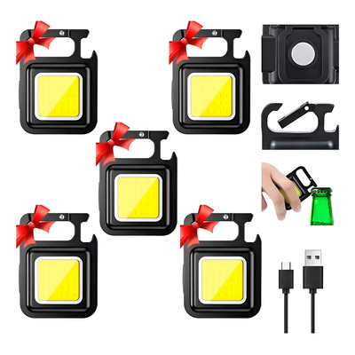 5 Piezas Linterna Lampara Recargable Led De Lampara Llavero | MercadoLibre