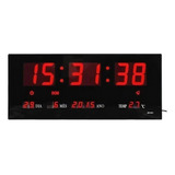 Relógio De Parede 46cm Led Digital Termometro Data Empresas 