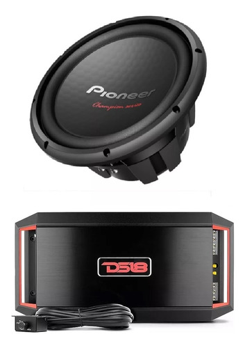 Kit Amplificador Y Woofer Ds18 Gen-x1200.1 Pioneer Ts-w312d4