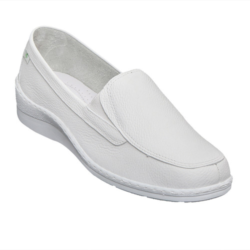 Zapato Enfermeria Romulo Blanco  Linea Cruz Verde 0898 