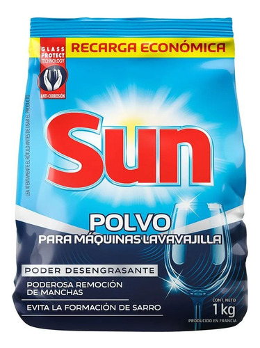 Detergente Para Lavavajillas Sun Progress Polvo Bolsa 1 kg