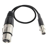 Cable Mini Xlr Hembra A Xlr Hembra Para Bmpcc 4k (0.3m)