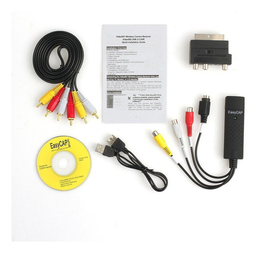 Usb2.0 Vhs A Dvd Convertidor Audio Video Capture Kit Kris