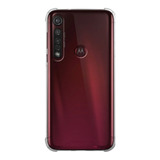 Funda Tpu Para Moto G8 Plus + Templado Cerámico Full 5d