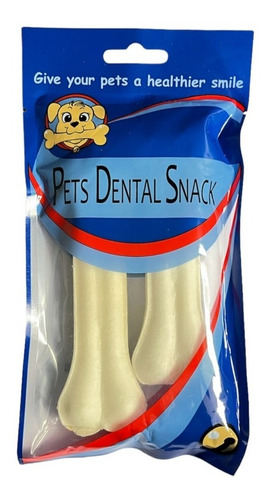 Pack X2 Huesos Mediano Para Perro Mascotas Snack Juguete 