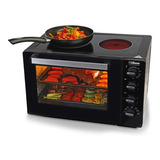 Horno Eléctrico Liliana Ao145v 45lts Con Hornallas 1600w