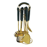 Utensilios Cocina Set X 7 Con Porta Utensilios