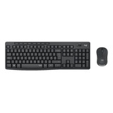 Combo Logitech Teclado Y Mouse Mk295 Inalambrico Negro