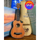 Ukulele Seizi Maui Crush Soprano Elétrico Sapele Com Bag