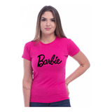 Baby Look Feminina T Shirts Estampa Barbie Blusa Camiseta