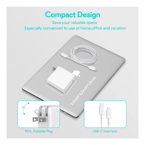 Mac Book Pro Charger - 109w Usb C Fast Carger Adaptador De A