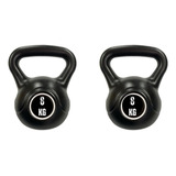 Set X2 Pesa Rusa 8kg Kettlebell  Entrenamiento Funcional