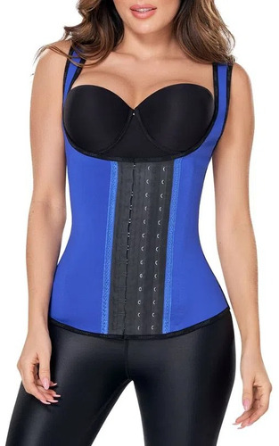 * Original * Faja Colombiana Ann Chery Chaleco Latex 2022 Reductivo Modelador Excelente Para Gimnasio 3 Filas De Broches