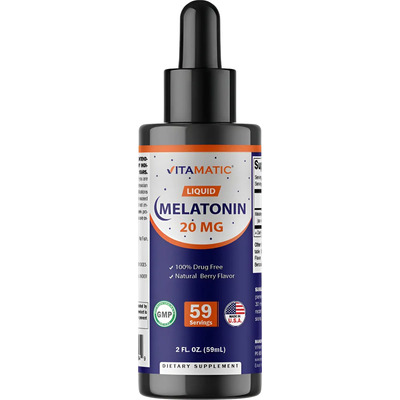 Vitamatic Gotas Liquida Potencia 1 A 20mg Melatonina Sabor Bayas | Envío gratis