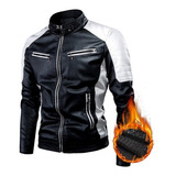 Chamarra Motociclista Biker Termica Slim Casual Rompeviento