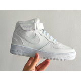 Tenis Retro Clasico Mid Blanco Velcro # 25