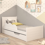 Bicama Infantil Com Cama Auxiliar Casatema Branco Efwt