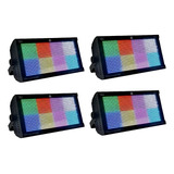 4x Super Strobo Led 1000w Atomic3000 Rgb Dmx Profissional