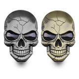 2 Calcomanías De Calavera Para Motocicleta, Emblema 3d De Ca