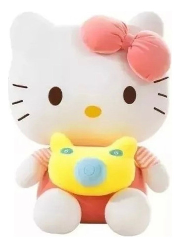 Peluche Personaje Animado Hello Kitty Gato Con Cámara 