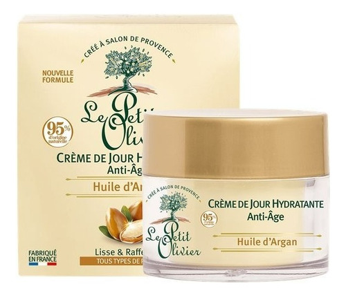 Crema Dia Rostro Anti Age Argan 50ml Le Petit Olivier Tipo De Piel Todo