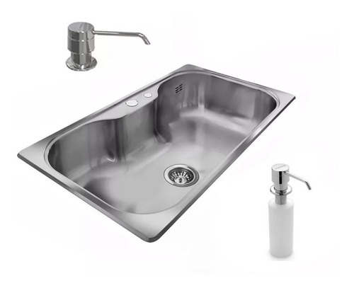 Bacha Cocina Luxor De Johnson Si71 A+ Dosificador Detergente