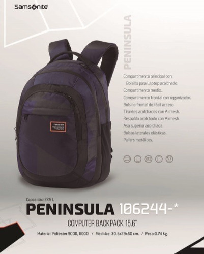 Mochila Samsonite Peninsula 106244 Laptop