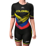 Colombia Uniforme Para Patinaje Unisex Semi-pro Licra Trusa