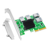 Tarjeta Vertical Pci Express 1 A 4 Adaptadores Pci-e A Pci-