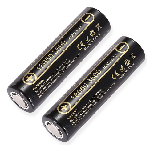 Kit Com 02 Baterias Liitokala Lii-35a 18650 - 3,7 V 3500 Mah