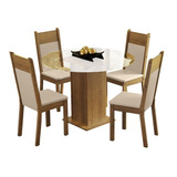 Juego De Comedor Rita Morello 4 Sillas Favatex