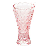 Vaso Cristal Decorativo Solitário Pequeno Angel Lilás 14cm