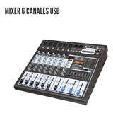 Mixer 6 Canales Usb