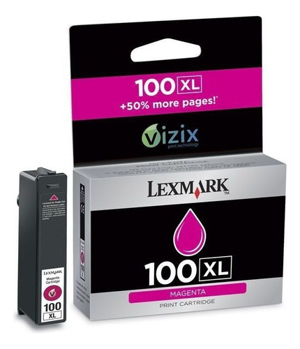 Cartucho De Tinta Lexmark 100xl 14n1070 Magenta 14745